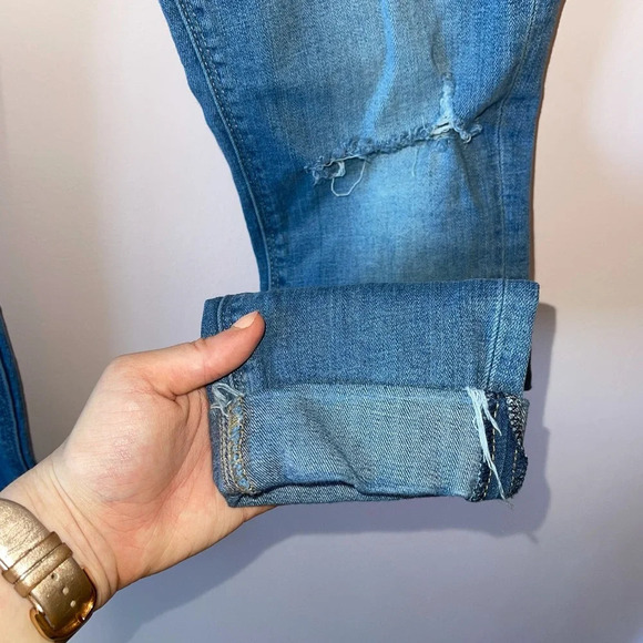 Lucky Brand Brooke Medium Wash Mid-rise Distressed Skinny Jeans 26 Women’s - Picture 7 of 15